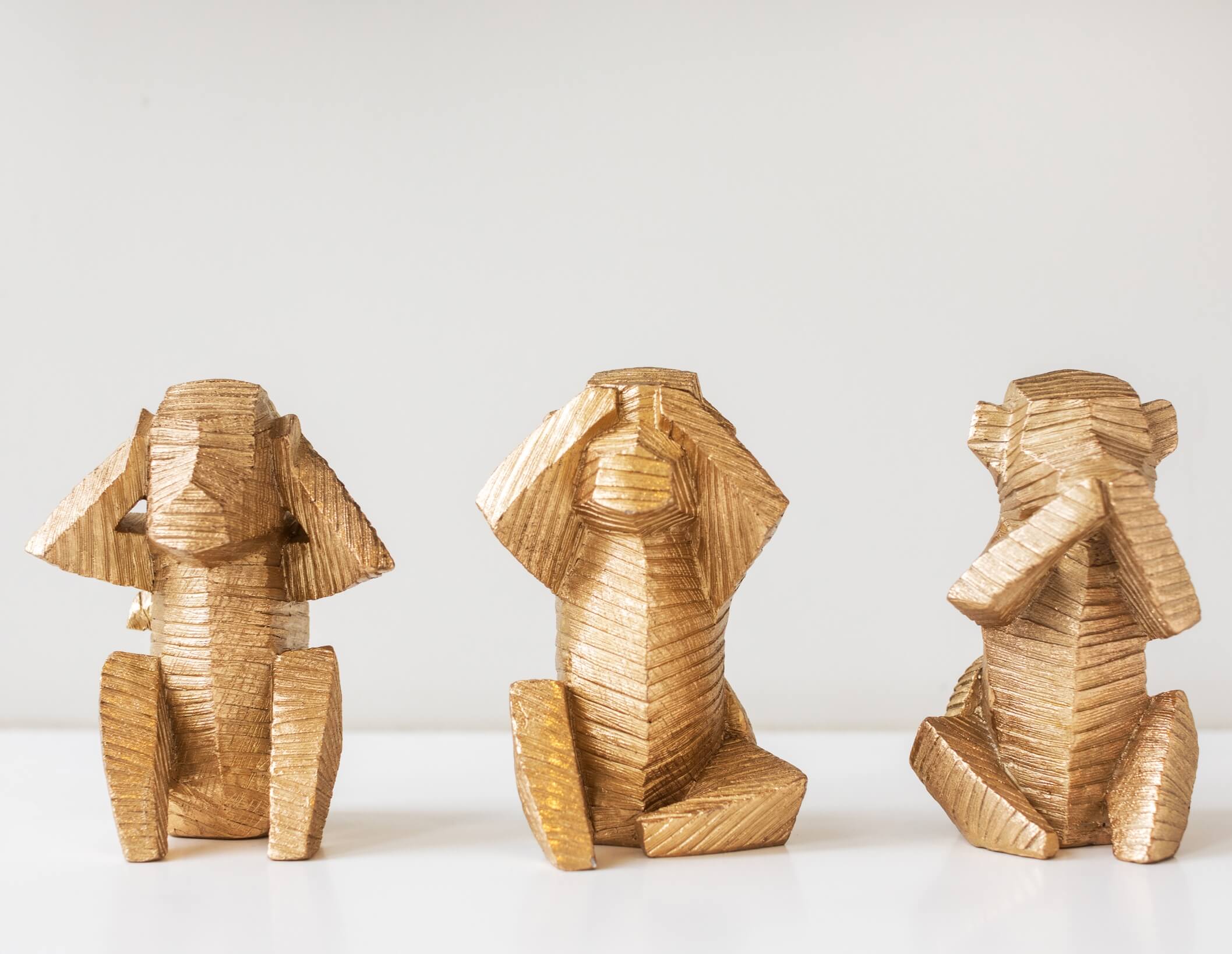 Three Wise Monkeys statues